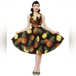 Rebel Love Sleeveless Pineapple Tiki Dress